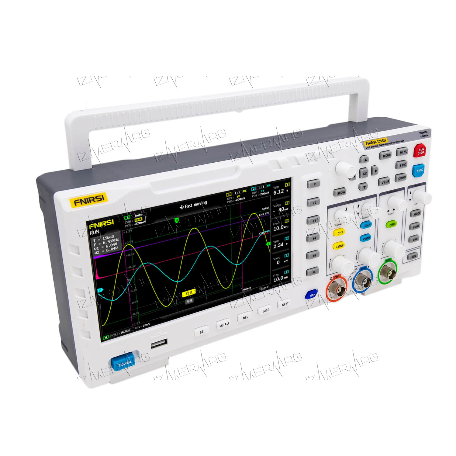 Купить прецизионный осциллограф FNIRSI 1014D (2 канала, 100 МГц) в  Уссурийске за 17010 ₽ | Izmermag.ru